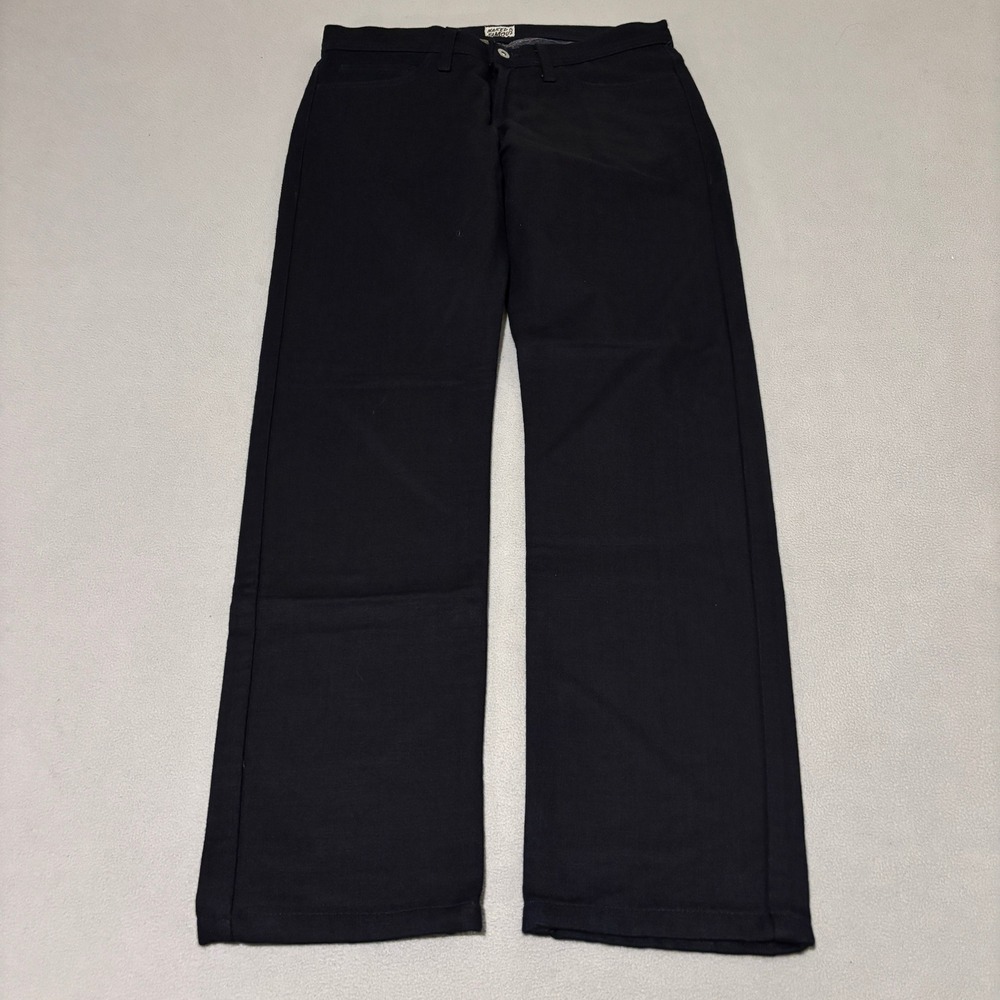 Naked & Famous Mens Size 32 Weird Guy Blanket Lined Denim Jeans Black Casual